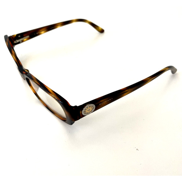 BVLGARI 455B 502 Eyeglasses Rectangular 53 16 135 Tortoise Shell Brown Italy main image 6